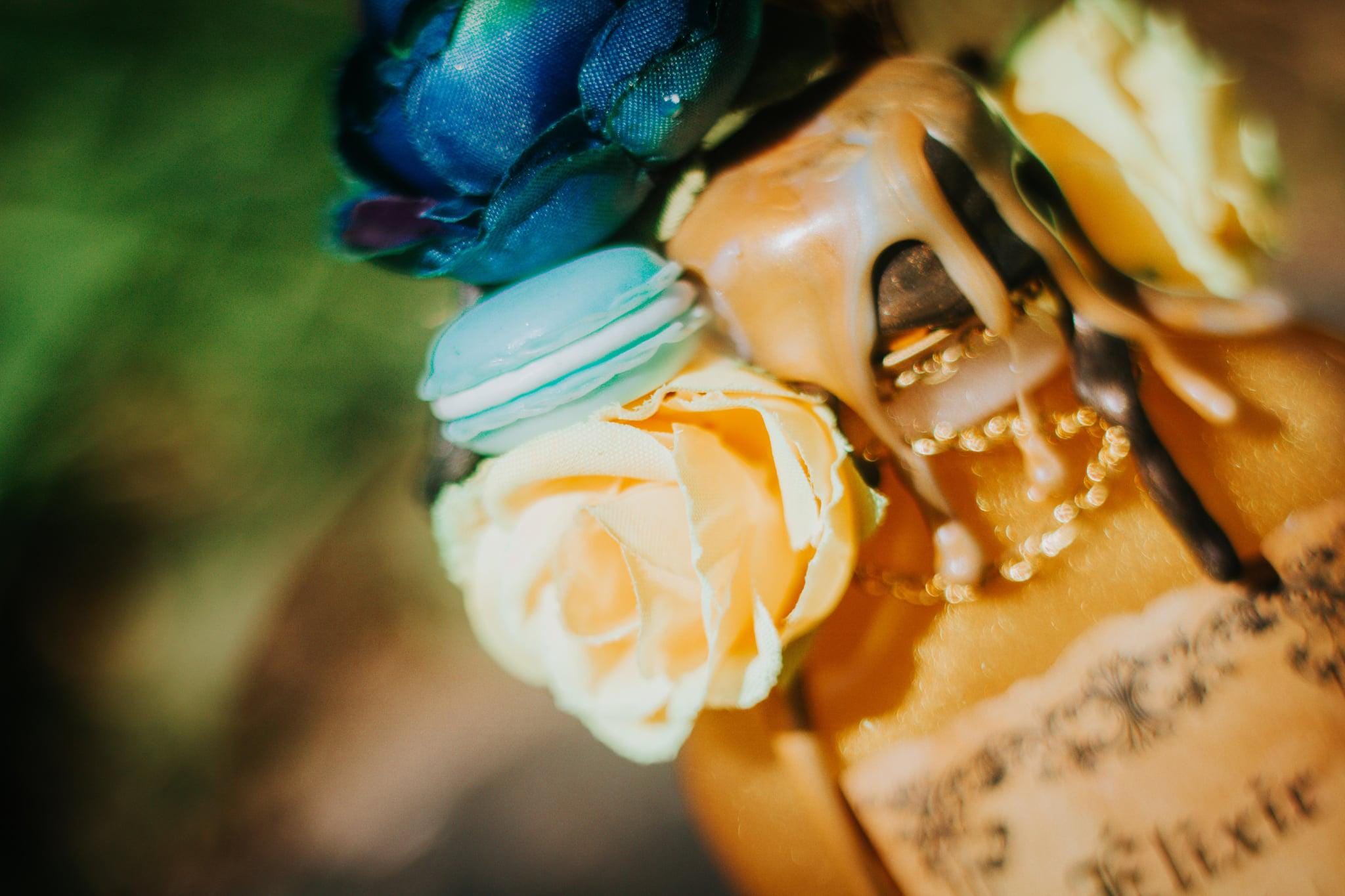 Élixir de la Grâce Déchue – Potion décorative féerique- Flacon magique doré Cadeau fantasy- Décoration alchimie - Witchy aesthetic